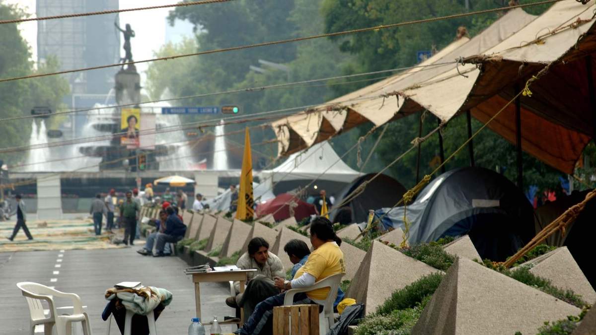 El plantón en 2006