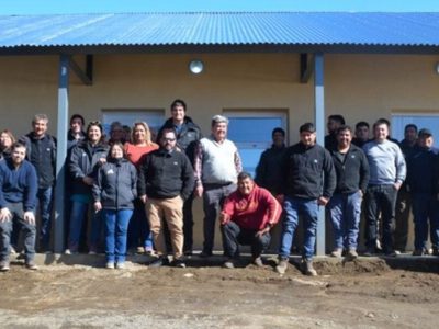 Habilitan una vivienda para el personal vial que lucha contra la nieve en Pino Hachado