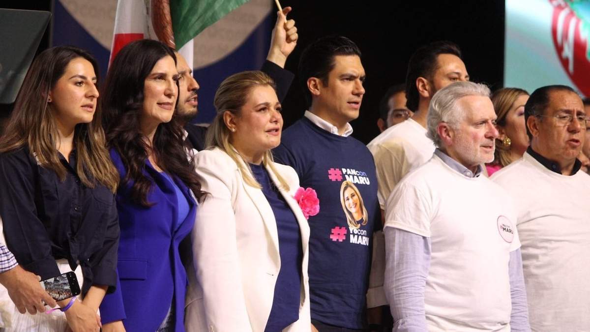 Kenia López Rabadán, Maru Campos, Jorge Romero y Santiago Creel