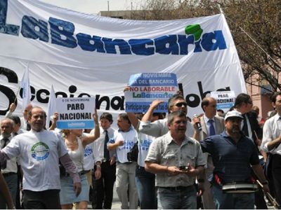 Los bancos anunciaron un paro por 24 horas para el jueves 23 de febrero
