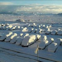 Por la fuerza del temporal de nieve, suspenden clases en Bariloche y zonas aledañas