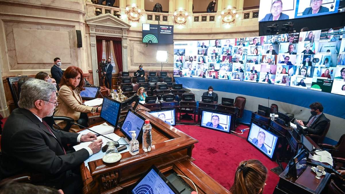 Senado de la Nación. Fuente: (Twitter)