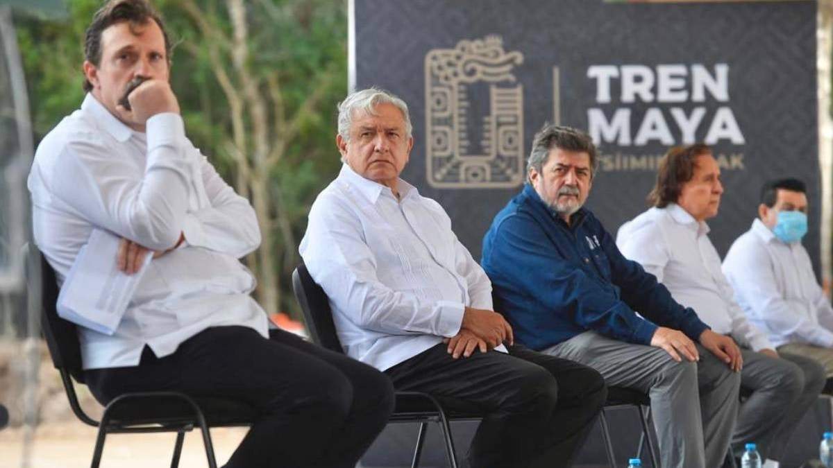 El presidente López Obrador en diciembre, en un acto de supervisión de obras