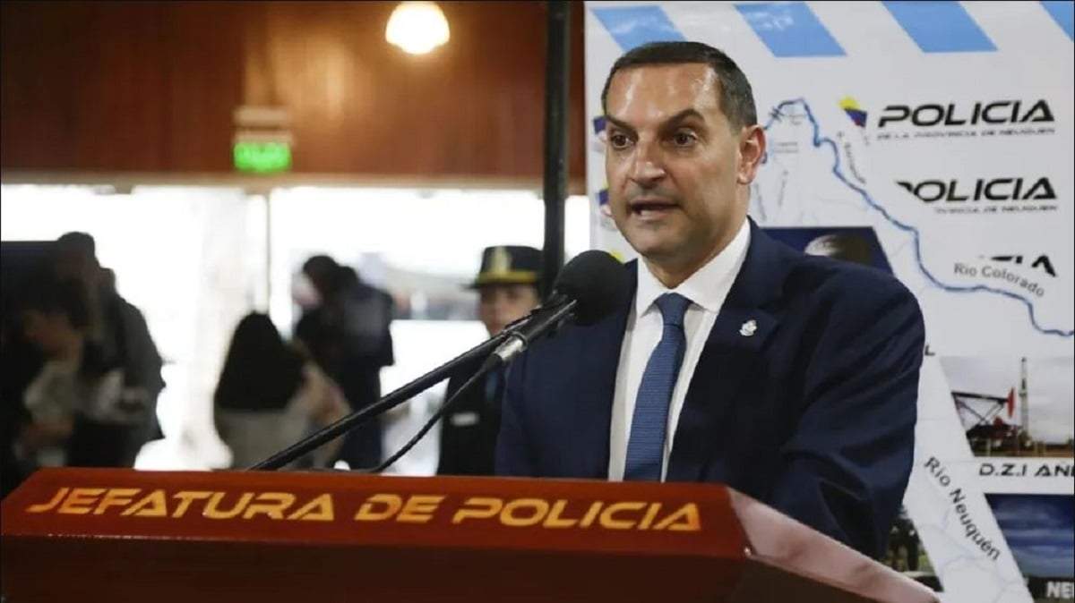 El ministro de Seguridad de Neuquén, Matías Nicolini. Fuente: (Gobierno de Neuquén)