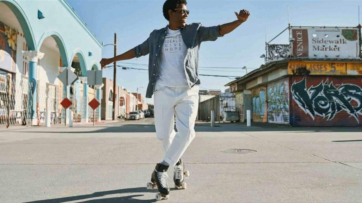 El patinador Dee Upshaw