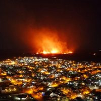 Brutal incendio en Las Grutas durante la noche de Navidad