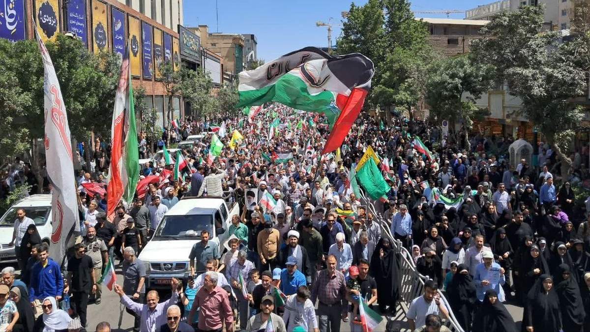 Manifestación de iraníes