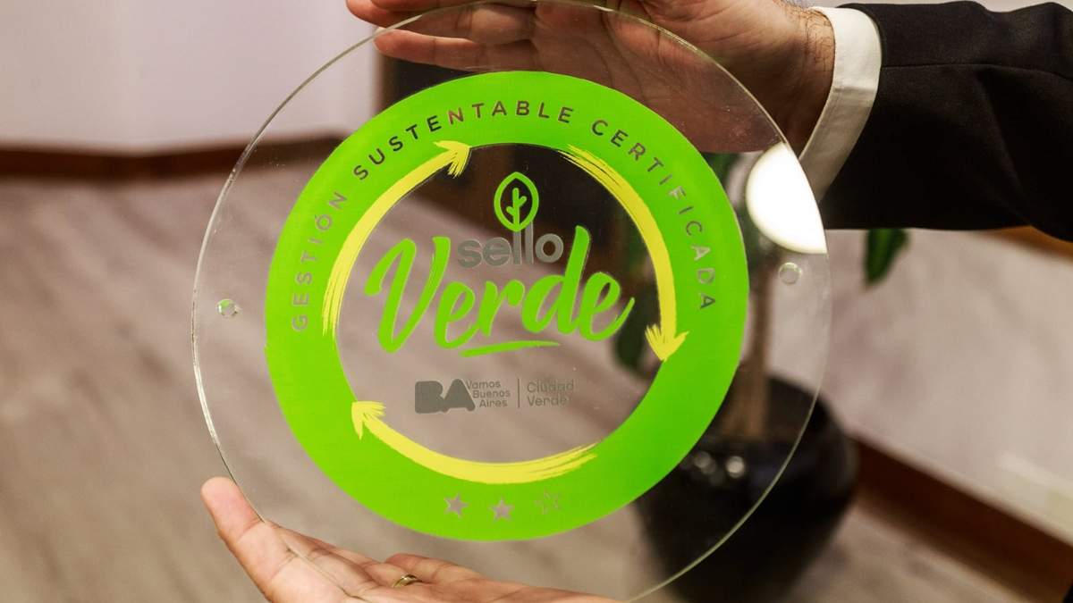 El Sello Verde que obtuvo Enel Argentina. Fuente: (Twitter)
