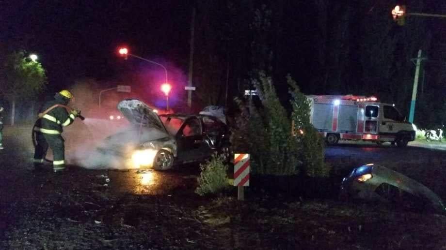 Grave accidente en J.J. Gómez  Fuente:(Facebook)