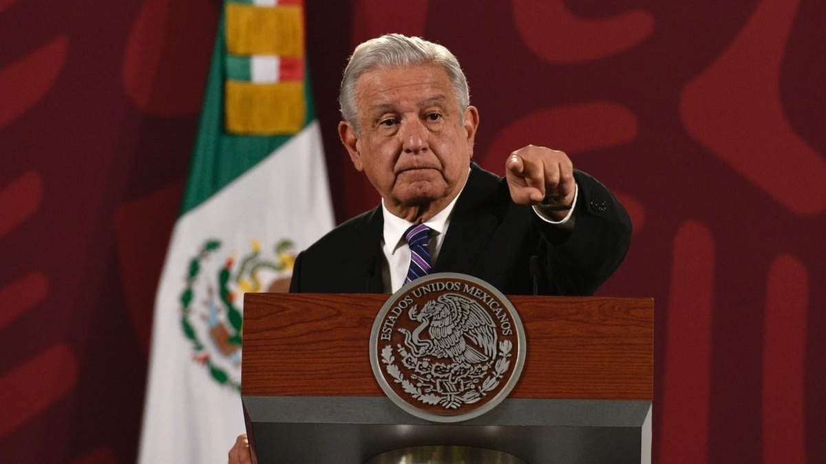 El presidente durante su conferencia matutina