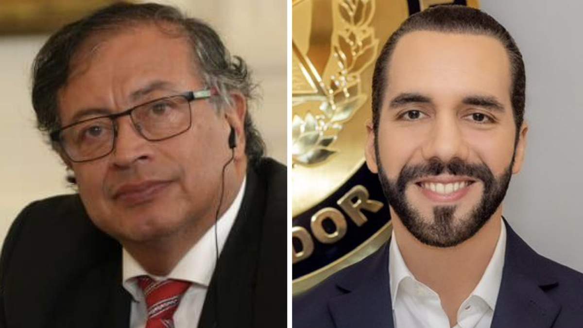Los presidentes de Colombia y El Salvador