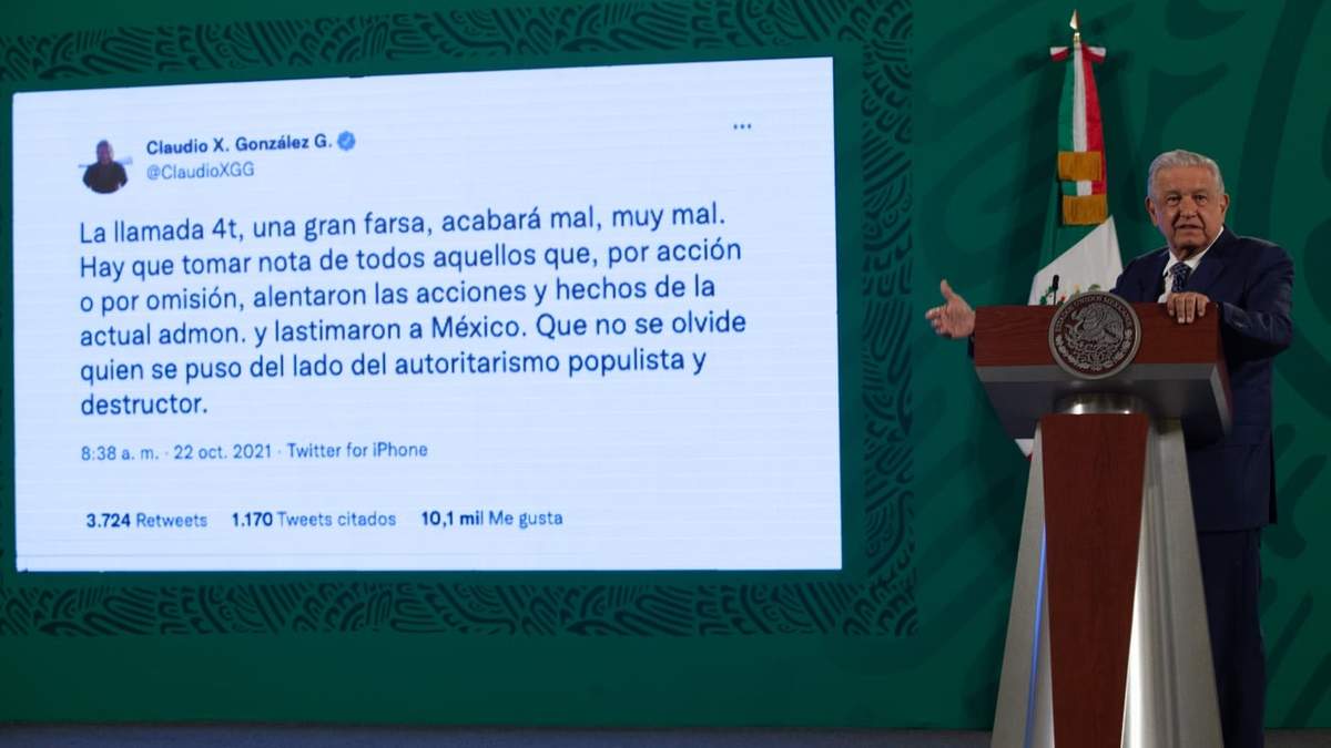 El presidente López Obrador en Palacio Nacional