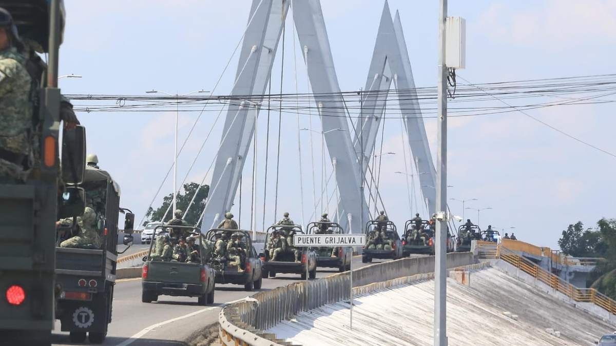Elementos del Ejército llegan a reforzar la seguridad en Tabasco