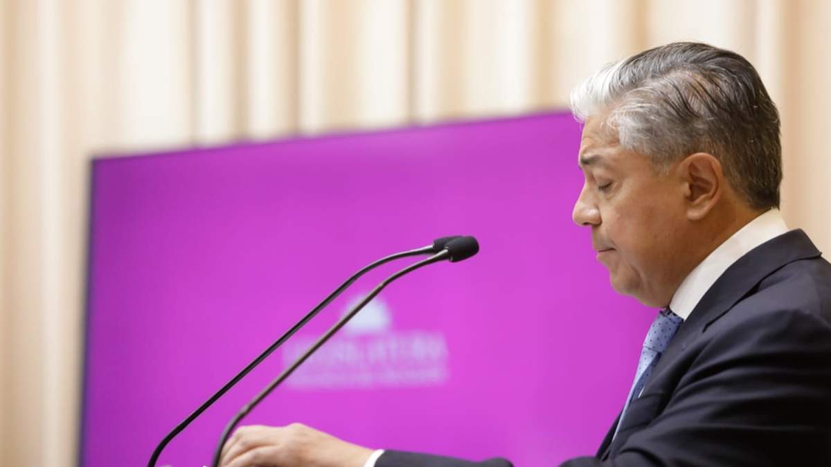Rolando Figueroa en la apertura del 55to período de sesiones ordinarias de la Legislatura. Fuente (Emiliano Ortiz)