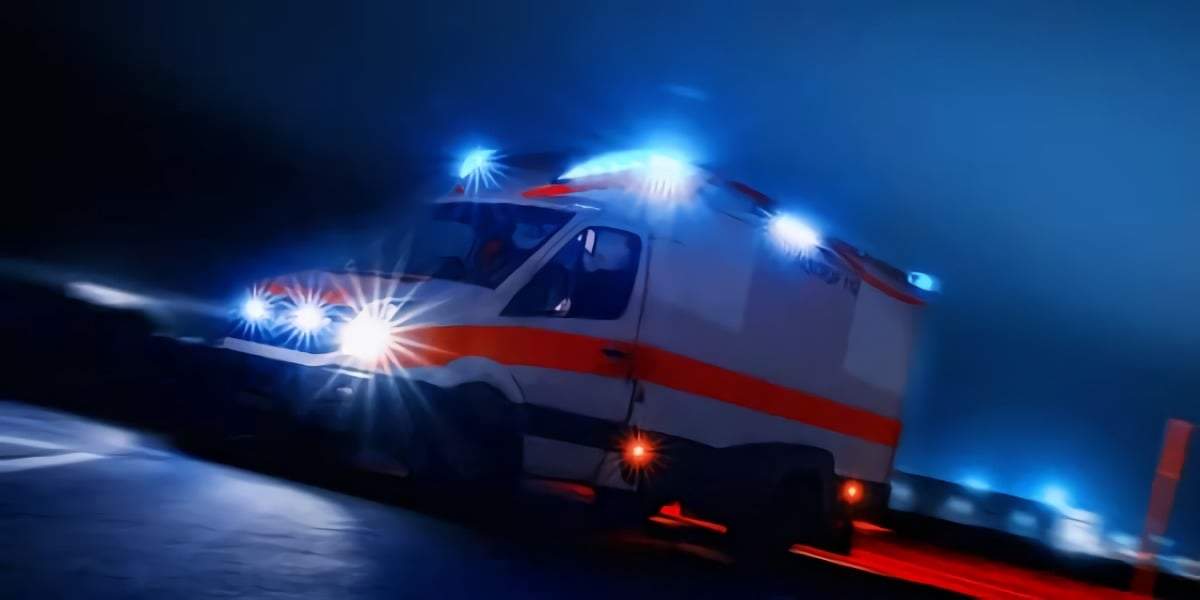 Ambulancia en movimiento. Fuente: (Twitter)