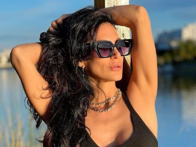 Mucho ritmo: Silvina Escudero demostró su flow y todo su estilo con su particular microbikini