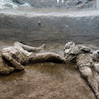 Impresionante hallazgo en Pompeya: restos conservados de dos hombres que habrían sido amo y esclavo