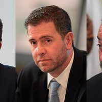 Alfredo Castillo y sus dos primos Cervantes