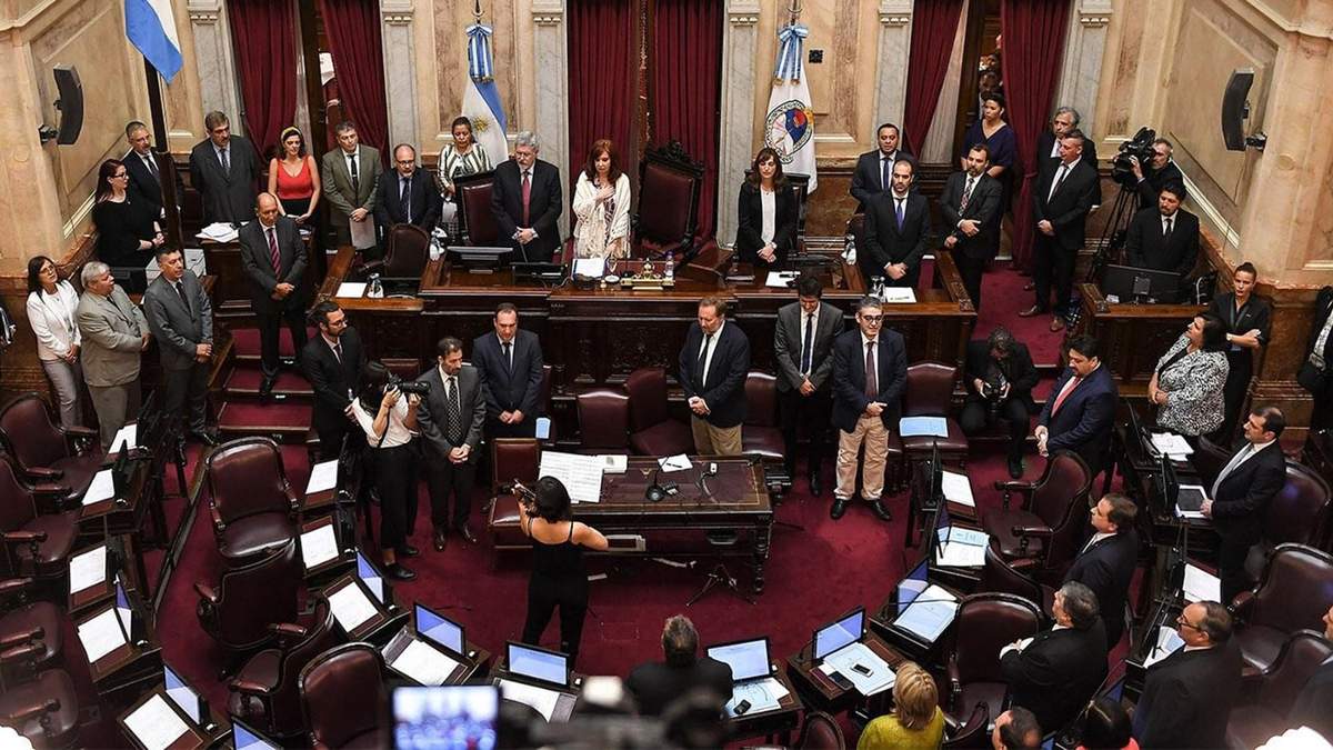 Honorable Cámara de Senadores. Fuente: (Twitter)
