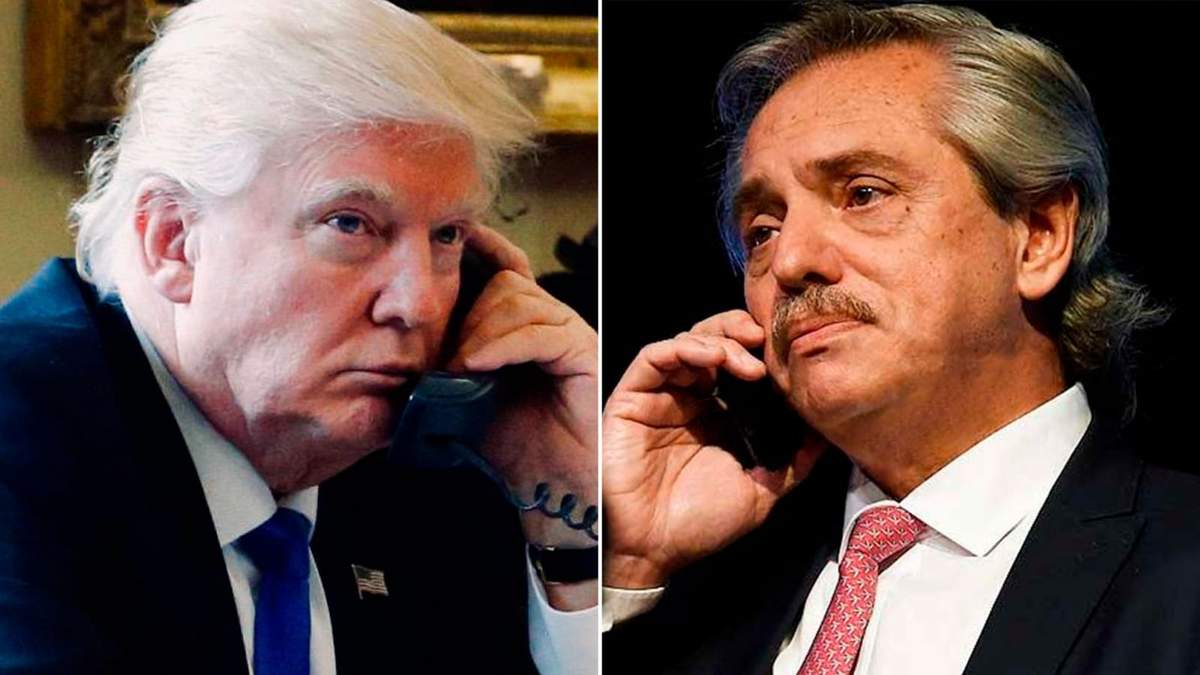 Donald Trump y Alberto Fernández. Fuente: (Twitter)