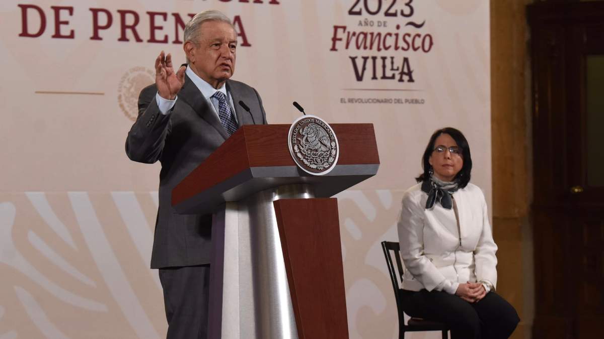 AMLO y Álvarez-Buylla en la "mañanera" del 3 de mayo de 2023