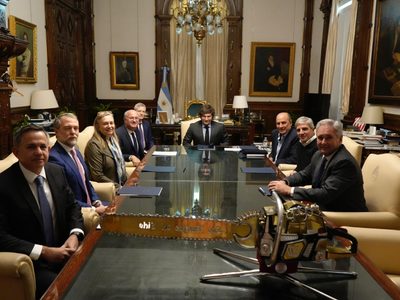 Milei se reunió con su gabinete tras la derrota de LLA