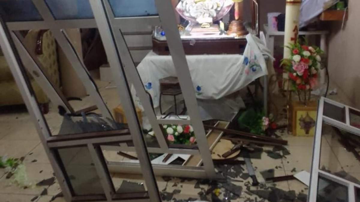 Daños provocados por la explosión de pirotecnia