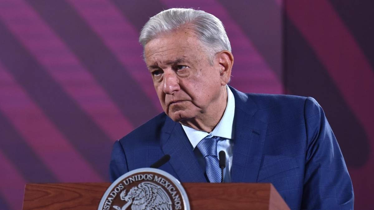 El presidente López Obrador en su conferencia matutina