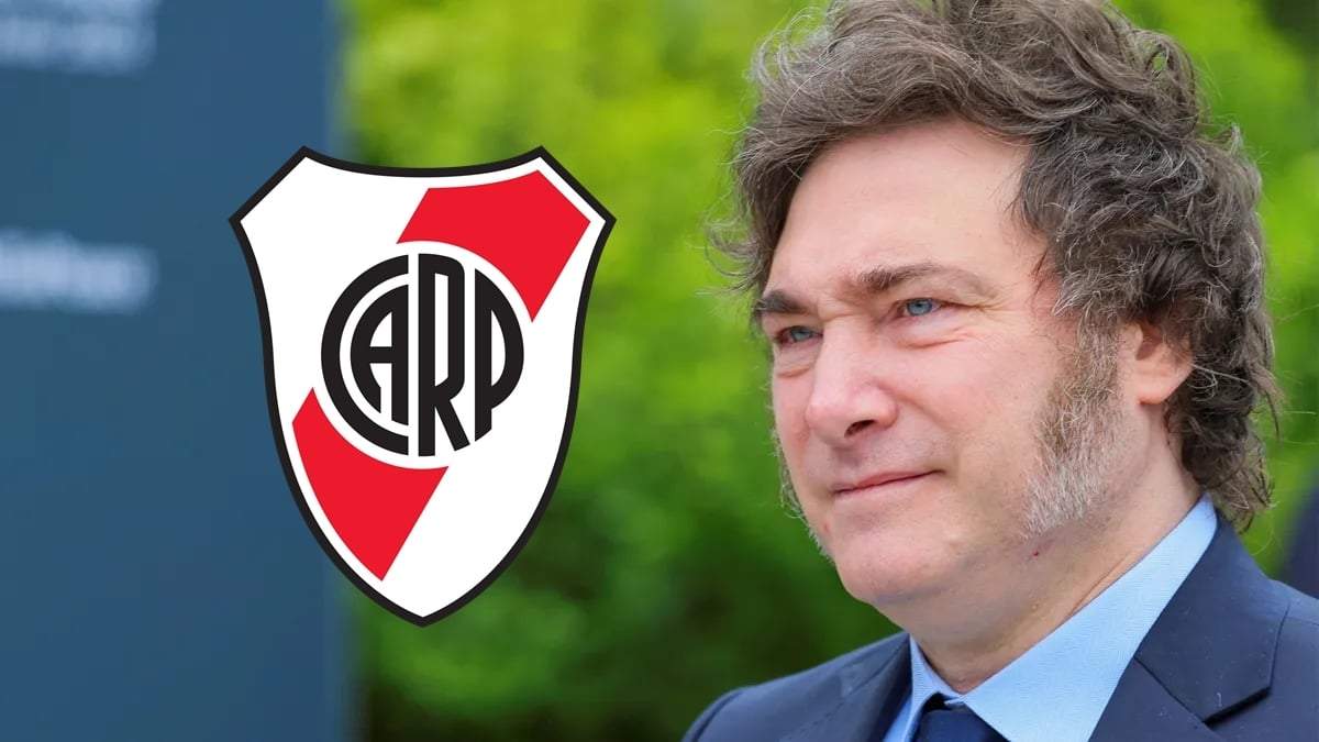 River y Javier Milei. Fuente: (Twitter)