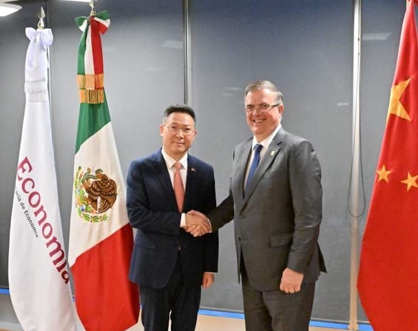 Marcelo Ebrard sostuvo una reunión con el embajador Daojiang Chen