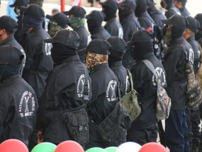 Autodefensas "El Machete" en Pantelhó celebraron su primer aniversario; continuarán en pie de lucha