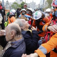Tensión y corridas en la manifestación de jubilados