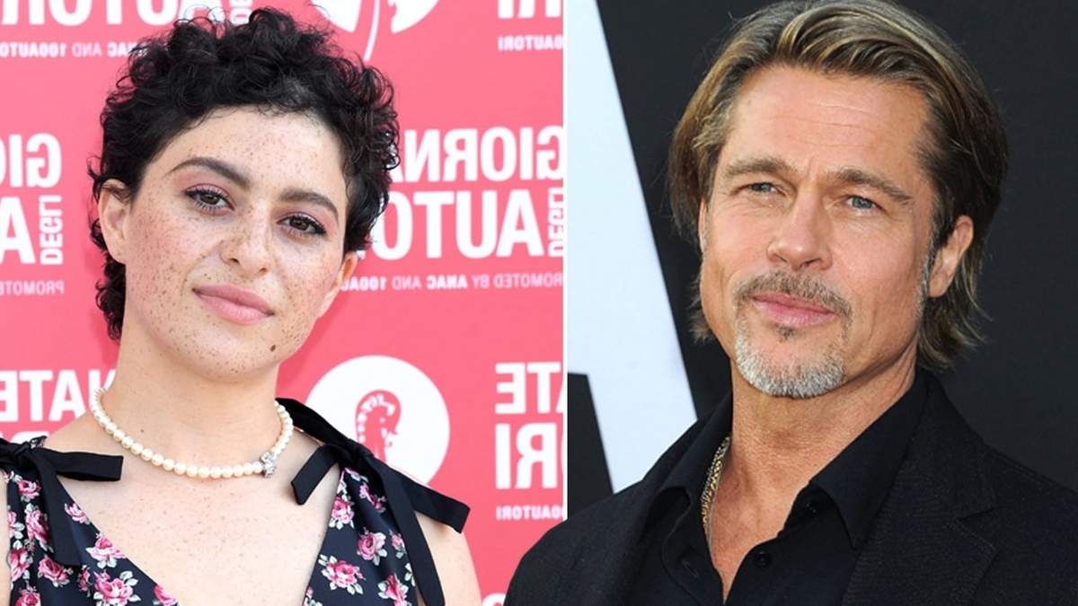 Alia Shawkat y Brad Pitt. Fuente: (Instagram)