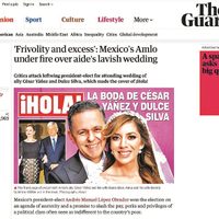 Delicioso festín para la prensa internacional