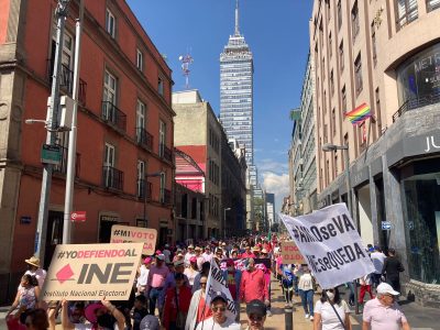 Fotogalería: Así fue la segunda protesta en contra del Plan B de AMLO
