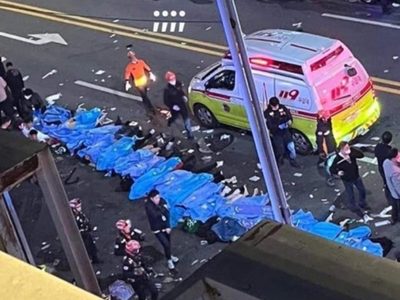 Al menos 59 muertos y más de 150 heridos en una estampida humana en Corea del Sur (Videos)