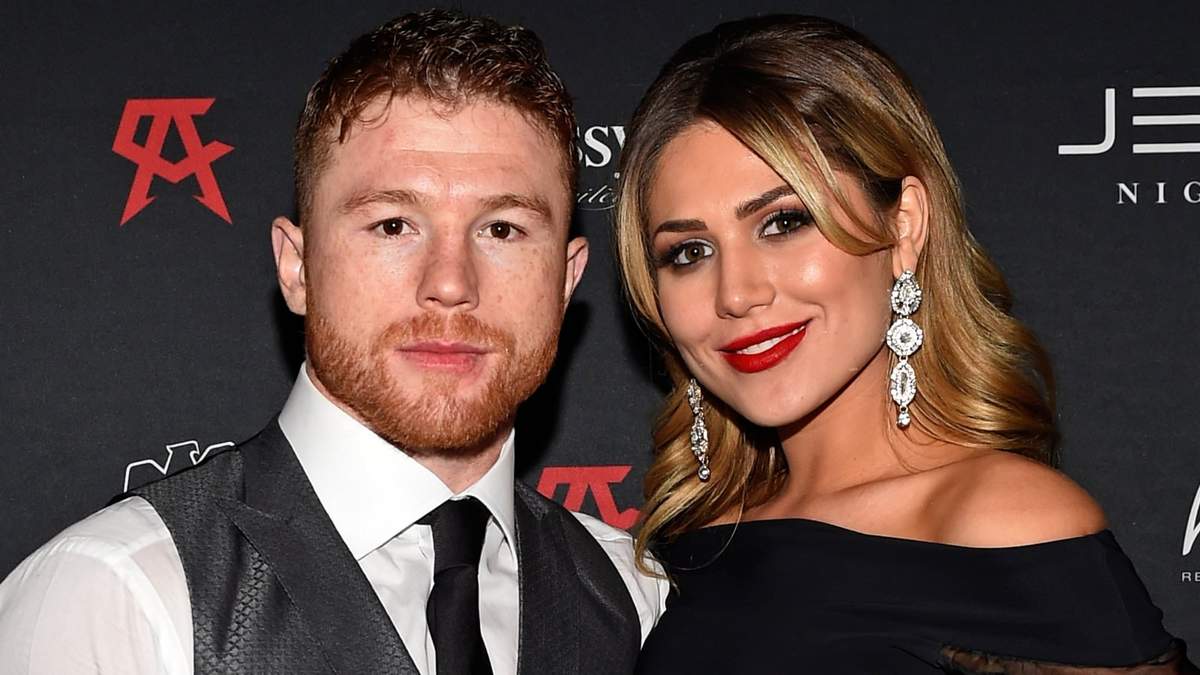 Canelo Álvarez y Fernanda Gómez. Fuente: (Instagram)