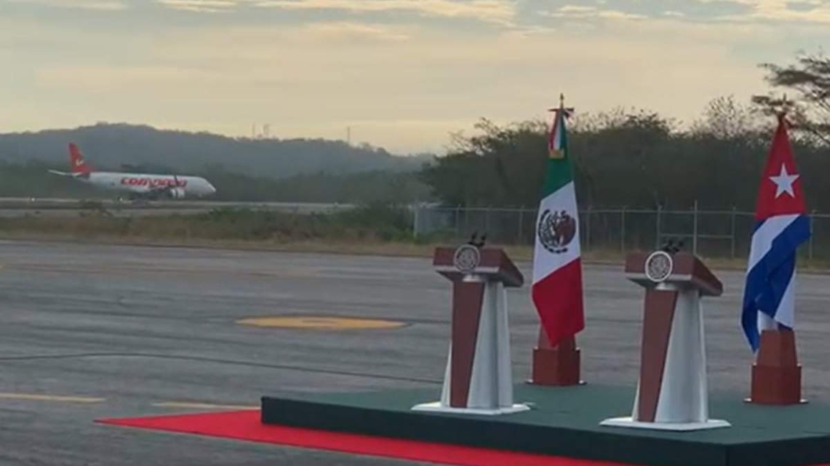 El avión del presidente Miguel Díaz-Canel
