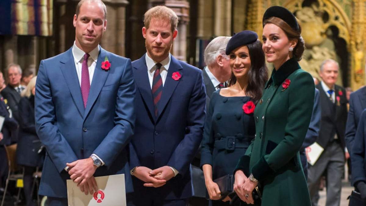 Kate, Harry, William y Meghan. Fuente: (Instagram)