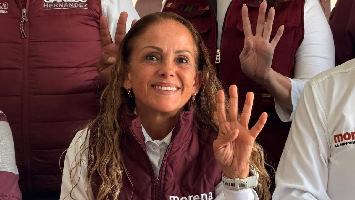 La dirigente estatal de Morena, Olga Lucía Romero Garci-Crespo