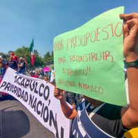 La caravana de damnificados de Acapulco llega hoy al Zócalo para protestar por falta de atención