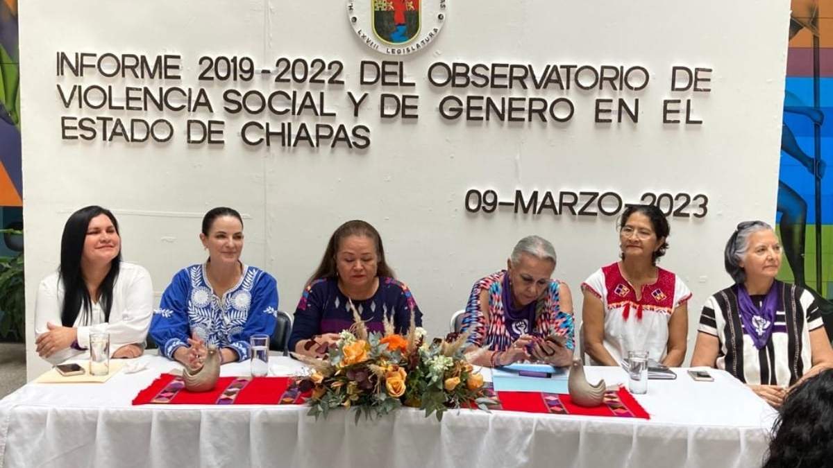 La presentación del Informe 2019-2022 del Observatorio de Violencia Social y de Género en el Estado de Chiapas