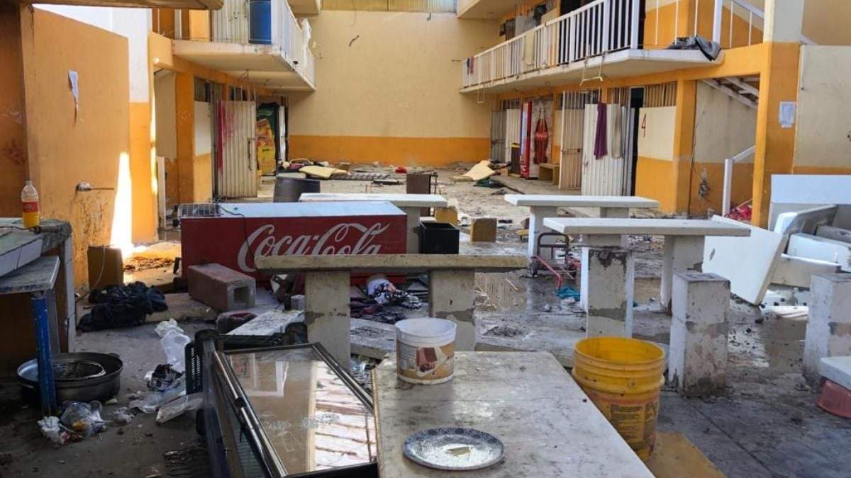 El interior del penal de Cieneguillas luego del traslado de reos