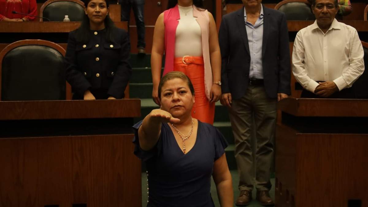 La nueva alcaldesa de Malinaltepec, Dellanira Bernardino