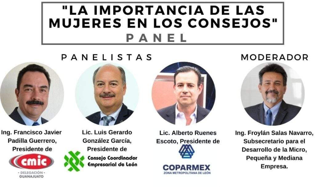 Panel sobre mujeres con la participación solo de hombres, organizado por la Amexme