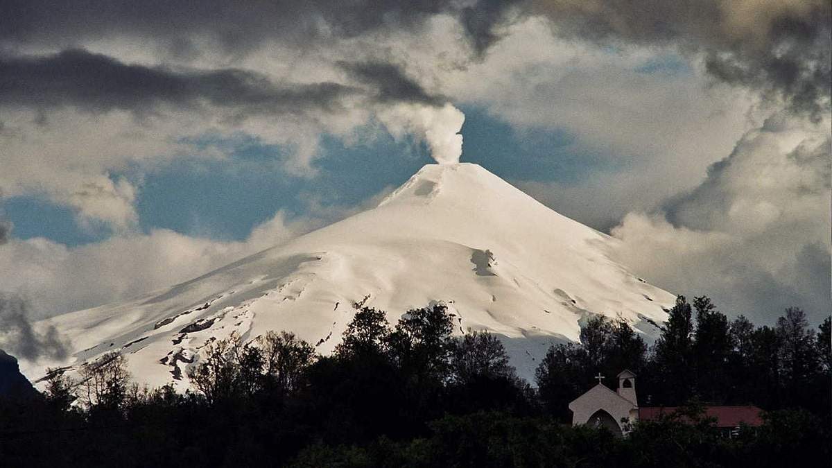 Volcán Villarrica. Fuente: (Twitter)