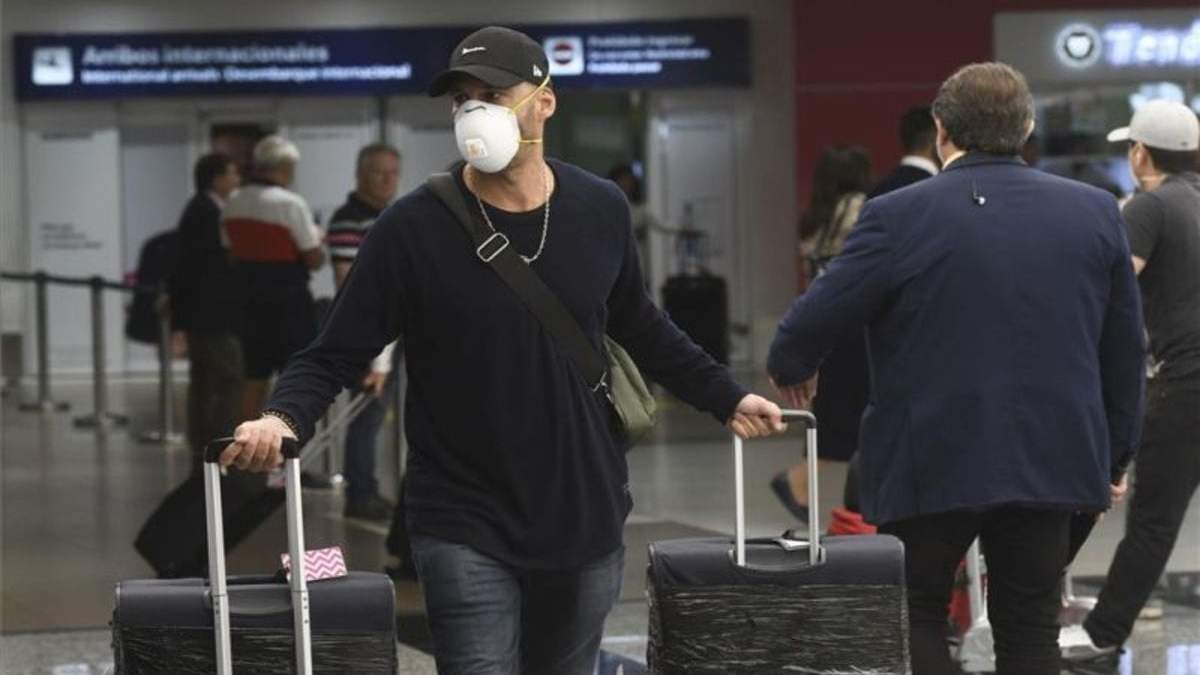 Vuelos en Ezeiza. Fuente: (Twitter)