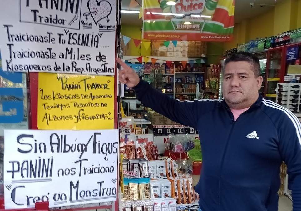 Protesta de expendedores contra Panini