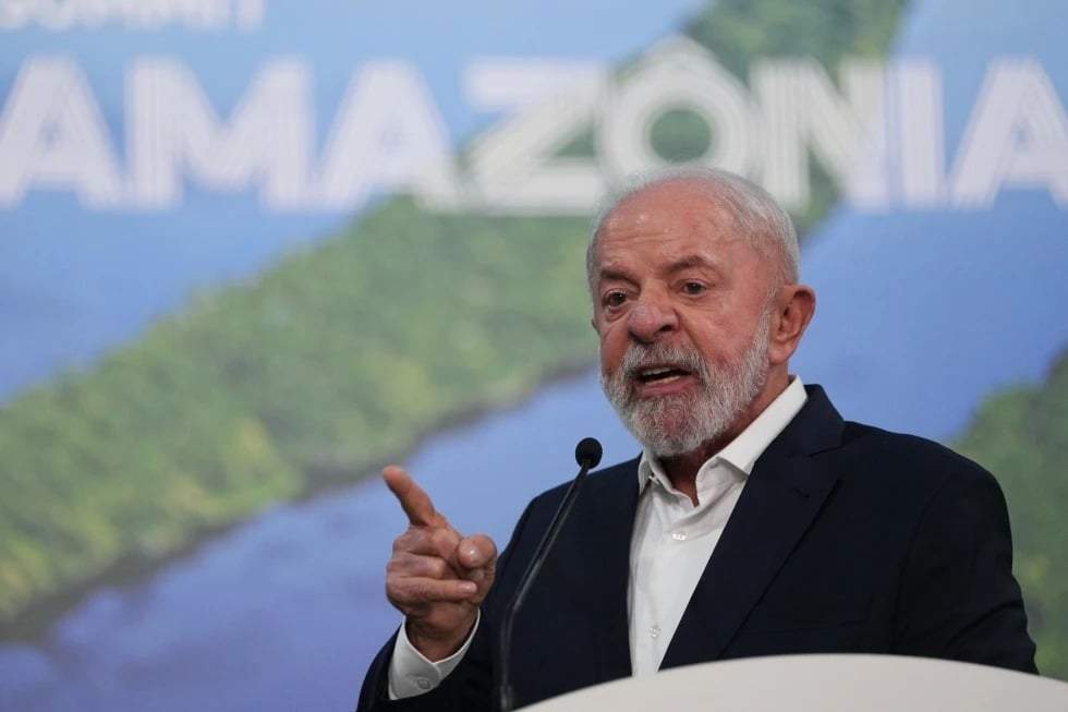 El presidente de Brasil, Luiz Inácio Lula da Silva, habla durante una conferencia de prensa en la Cumbre del Clima COP30 de la ONU, el miércoles 19 de noviembre de 2025, en Belém, Brasil.