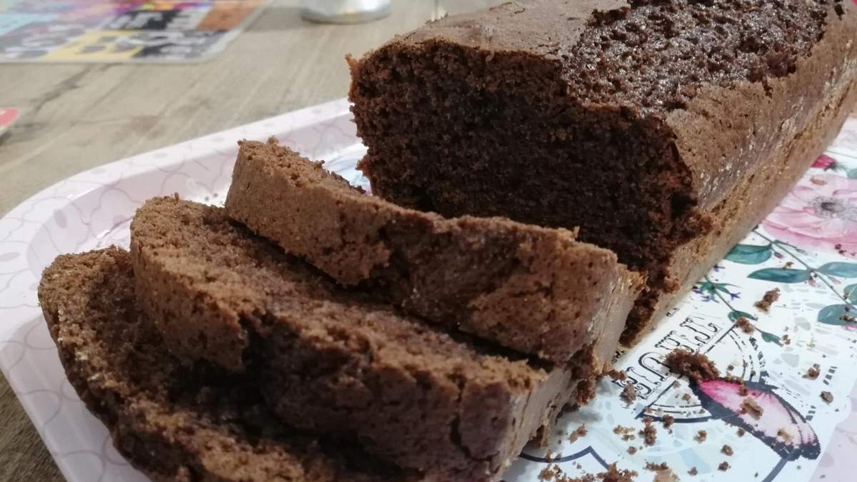 Budín de chocolate. Fuente: (Instagram)